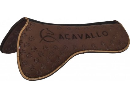 Dečka tlmiaca Spine Free Memory Foam Double Silicon Grip System Acavallo, hnedá