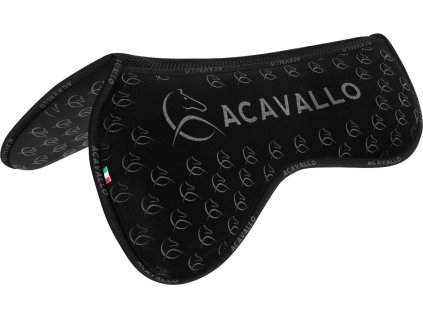 Dečka tlmiaca Spine Free Memory Foam Double Silicon Grip System Acavallo, čierna