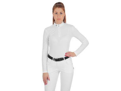 Tričko na preteky Artemis Equestro, dámske, biele
