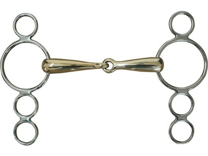 Zubadlo snehuliak jedenkrát lomené German Copper Umbria Equitazione, 21 mm
