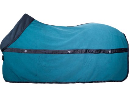 Deka odpocovacia Aurora Blues Equestrian Stockholm, s golierom, blue