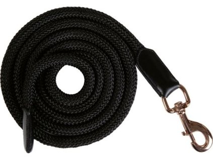 Vodítko Rosegold Glamour Style HKM, 1,8 m, black/rose-gold