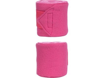 Bandáže fleecové Classic HKM, 4 ks, 1/2/3 m, pink