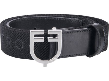 Opasok elastický Equestro, black/silver