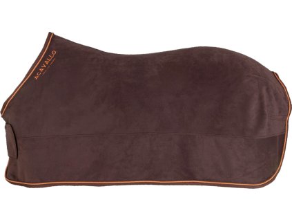 Deka odpocovacia fleece Acavallo, brown/orange