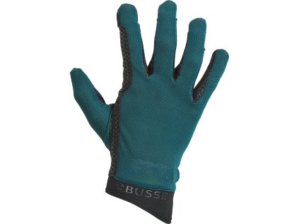 Rukavice jazdecké Valea BUSSE, teal green/black