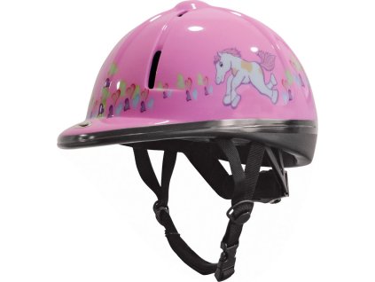 Prilba jazdecká Umbria Equitazione, detská, pink