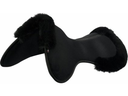 Dečka tlmiaca Close Contact Memory Foam Sheepskin Acavallo, čierna