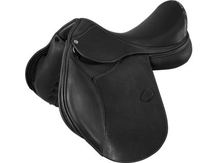 Sedlo všestranné Bernini Acavallo, vlnené vankúše, čierne