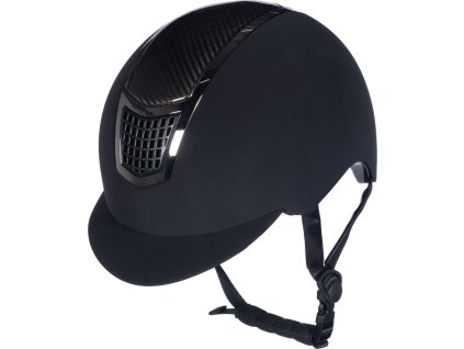 Prilba jazdecká Carbon Professional HKM, čierna
