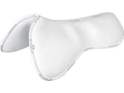 Dečka tlmiaca Spine Free Memory Foam Double Silicon Grip System Acavallo, biela