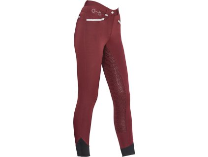 Rajtky jazdecké Meghan USG, s gripom, dámske, burgundy