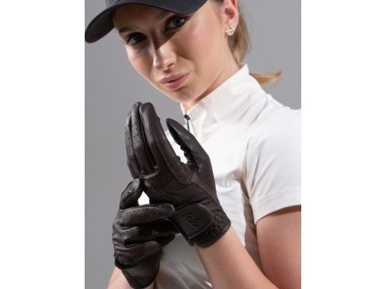 Rukavice kožené Soft PS of Sweden, dámske, hnedé