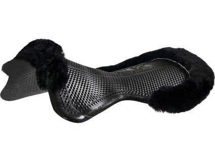 Dečka gélová Cut Out Half Sheepskin Edge Just Gel Acavallo, čierna