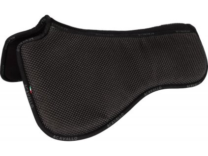 Dečka tlmiaca Spine Free Dama Memory Foam Acavallo, drezúrna, čierna
