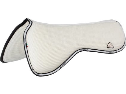 Dečka tlmiaca Spine Free 3D Spacer Fabric & Memory Foam Acavallo, biela
