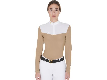Tričko súťažné Mesh Equestro, dámske, beige