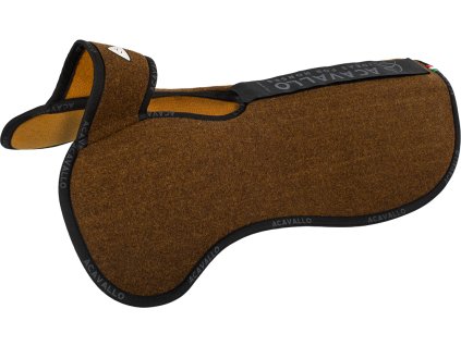 Korekčná dečka Withers Free Back Riser Double Felt Acavallo, brown/mustard