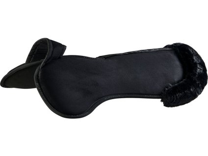 Dečka korekčná Withers Free Pocket Piuma Back Riser Eco-Wool Acavallo, čierna