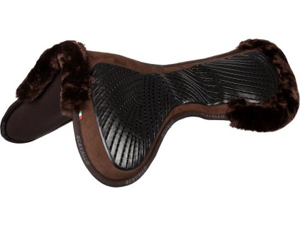 Dečka gélová Close Contact & Memory Foam Eco-Wool Acavallo, hnedá