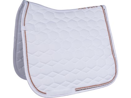 Dečka podsedlová Rosegold Glamour Style HKM, biela