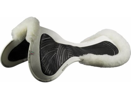 Dečka gélová Close Contact & Memory Foam Eco-Wool Acavallo, biela
