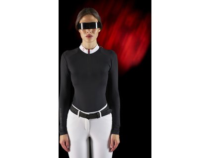 Tričko súťažné RiderTech Equestro, dámske, čierne