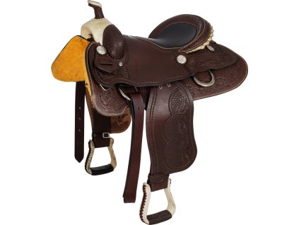 Sedlo westernové Team Roper Denver, hnedé