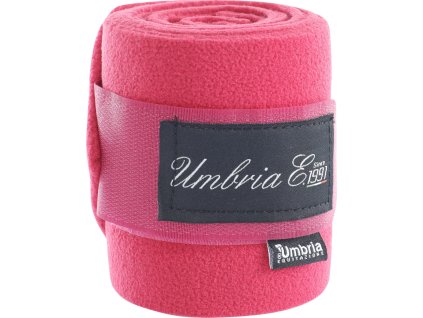 Bandáže fleecové Umbria Equitazione, 4 ks, 4 m, fuchsia