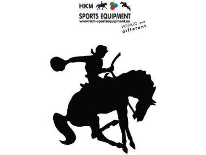 Nálepka na auto HKM, kovboj, čierna