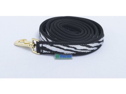 Vodítko Dublin Bucas, 2 m, zebra/black