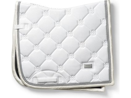 Dečka podsedlová Timeless White Glimmer Equestrian Stockholm, drezúrna, biela