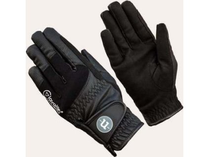 Rukavice jazdecké UHIP, zimné, jet black