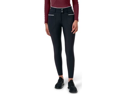 Rajtky jazdecké Airflow Luxe Equestrian Stockholm, s gripom na kolenách, navy