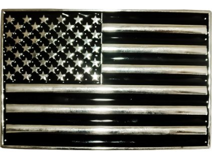 Spona na opasok GS-441 Stars & Stripes, black/silver