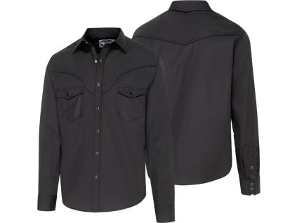 Košeľa westernová A-21 Stars & Stripes, pánska, čierna