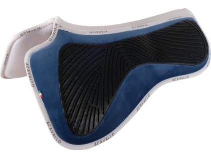 Dečka tlmiaca Spine Free Double Face Gel Silicon Grip & Memory Foam Acavallo, drezúrna, biela