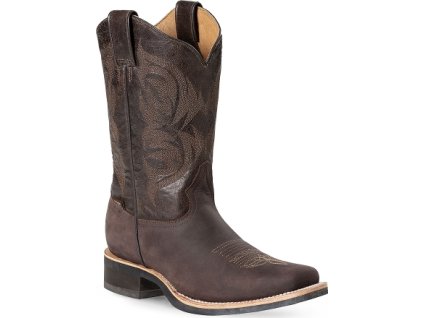 Topánky westernové WB-54 Stars & Stripes, pánske, hnedé
