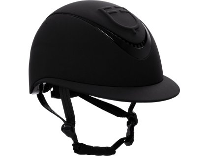 Prilba jazdecká Meteor Wide Visor Equestro, čierna
