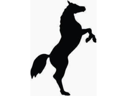 Samolepka na auto HKM, čierna