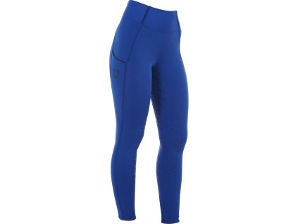 Legíny jazdecké Classic Equestro, s gripom, zimné, dámske, sodalite blue