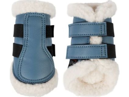 Gamaše drezúrne Comfort Shetty HKM, s barančekom, pár, smokey blue