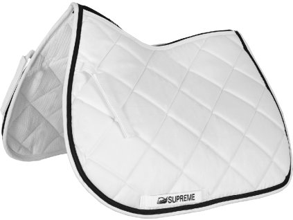 Dečka podsedlová Supreme, skoková, FULL, white/navy
