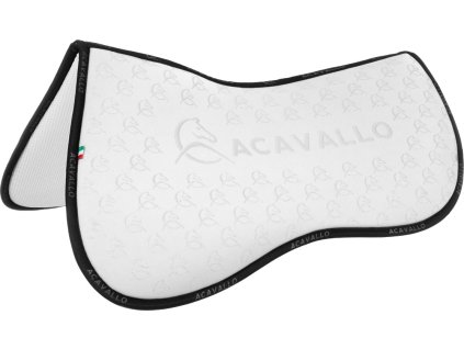 Dečka tlmiaca Memory Foam & Bamboo Acavallo, drezúrna, white/black