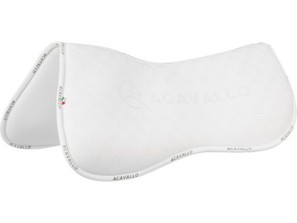 Dečka tlmiaca Memory Foam & Bamboo Acavallo, drezúrna, biela