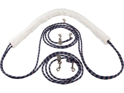 Postroj lonžovací Pessoa Equestro, navy/red