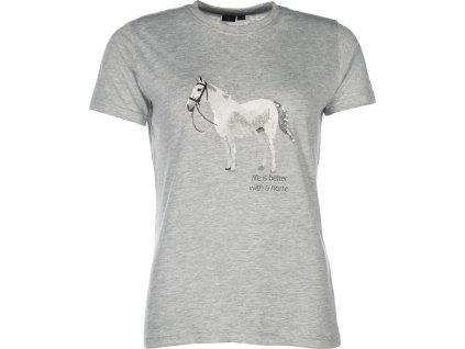 Tričko Sparkle HKM, detské, grey mottled