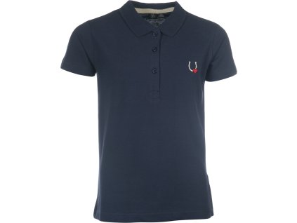 Tričko polo Claire HKM, dámske, deep blue