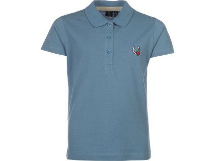 Tričko polo Claire HKM, dámske, smokey blue