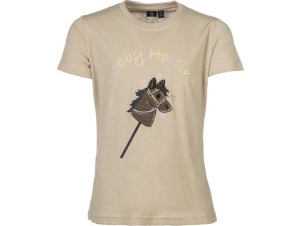 Tričko Hobby Horsing Rainbow HKM, detské, beige